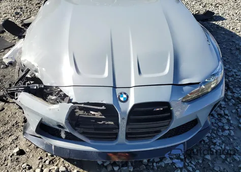 2022 BMW M3 z USA, uszkodzony, nr VIN WBS53AY00NFL69414